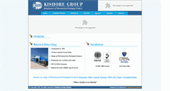 Desktop Screenshot of kishoregroup.com