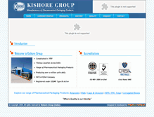 Tablet Screenshot of kishoregroup.com